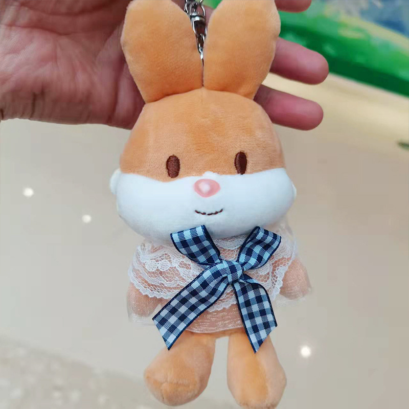 Cartoon Shawl Bunny Keychain Doll Pendant Cute Trumpet Doll Doll Schoolbag Pendant Plush Toy Cartoon Shawl Bunny Keychain Doll Pendant Cute Trumpet Doll Doll Schoolbag Pendant Plush Toy