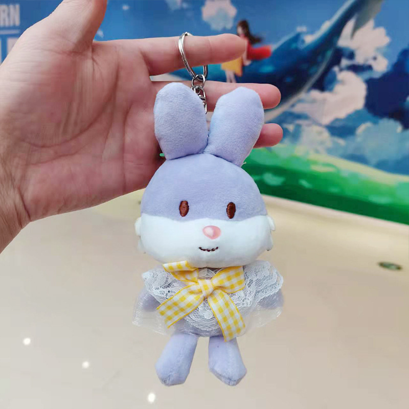 Cartoon Shawl Bunny Keychain Doll Pendant Cute Trumpet Doll Doll Schoolbag Pendant Plush Toy Cartoon Shawl Bunny Keychain Doll Pendant Cute Trumpet Doll Doll Schoolbag Pendant Plush Toy