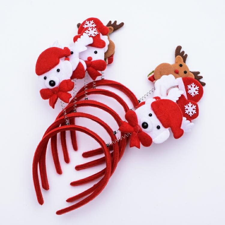 Adults and Children Dress up Christmas Luminous Head Buckle Luminous Headband Antlers Headband Christmas Hat Christmas Decorations