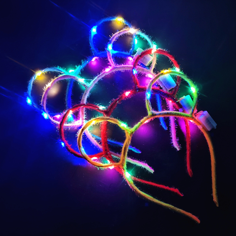 Christmas Luminous Headband Antlers Magic Magic Wand Children's Toys Wholesale Push Small Gifts Night Market Stall