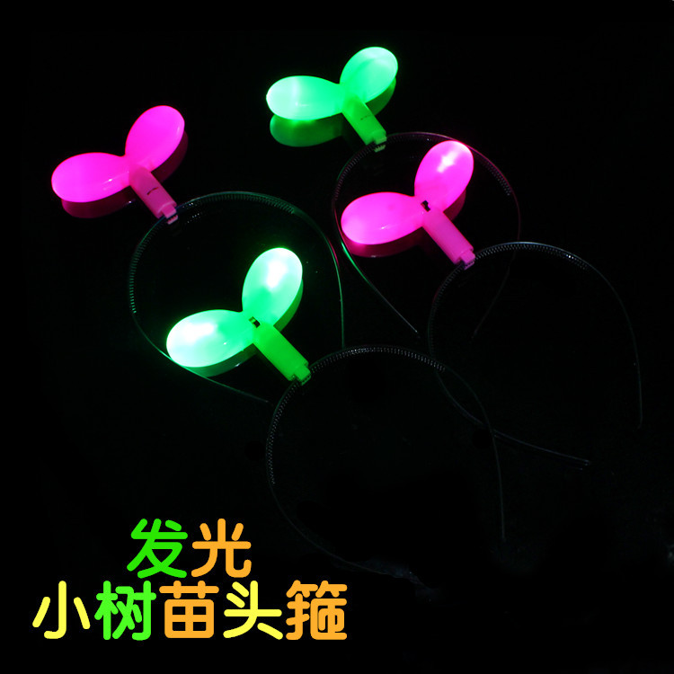 88 New Luminous Horn Antlers Crown Barrettes Bow Headdress Flash Fluorescent Toy Batch Luminous Antlers