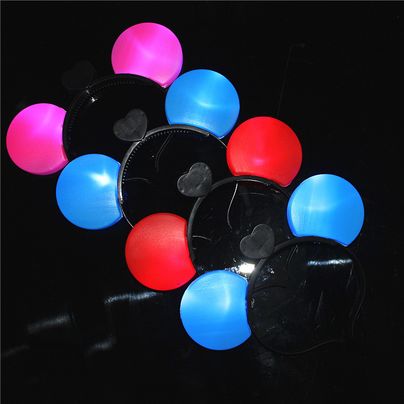 88 New Luminous Horn Antlers Crown Barrettes Bow Headdress Flash Fluorescent Toy Batch Luminous Antlers