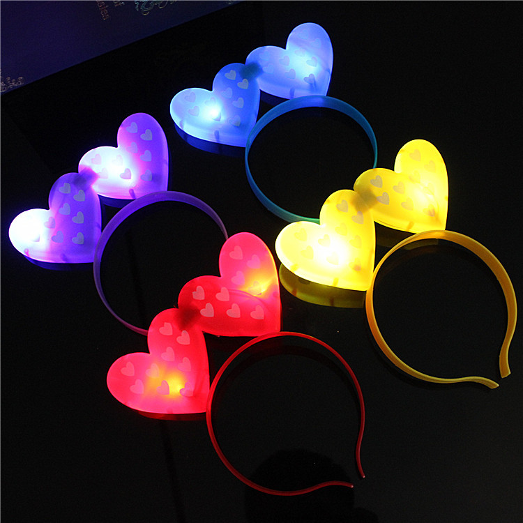88 New Luminous Horn Antlers Crown Barrettes Bow Headdress Flash Fluorescent Toy Batch Luminous Antlers