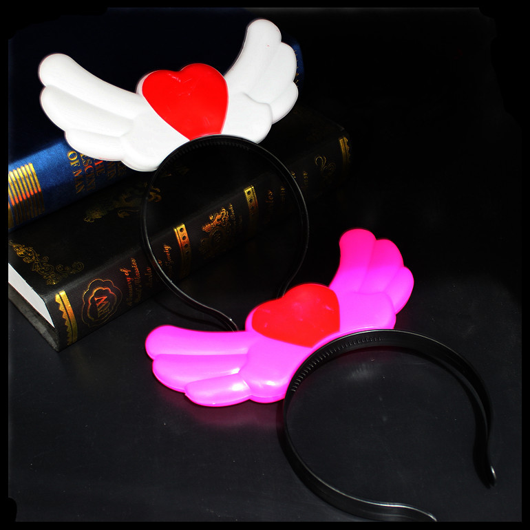 88 New Luminous Horn Antlers Crown Barrettes Bow Headdress Flash Fluorescent Toy Batch Luminous Antlers