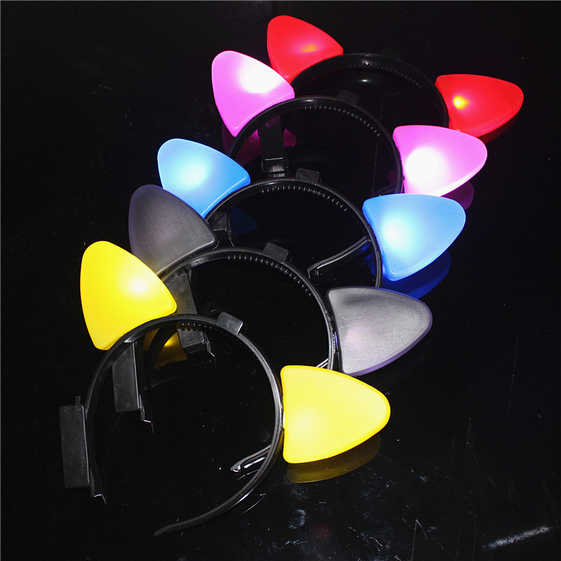 88 New Luminous Horn Antlers Crown Barrettes Bow Headdress Flash Fluorescent Toy Batch Luminous Antlers