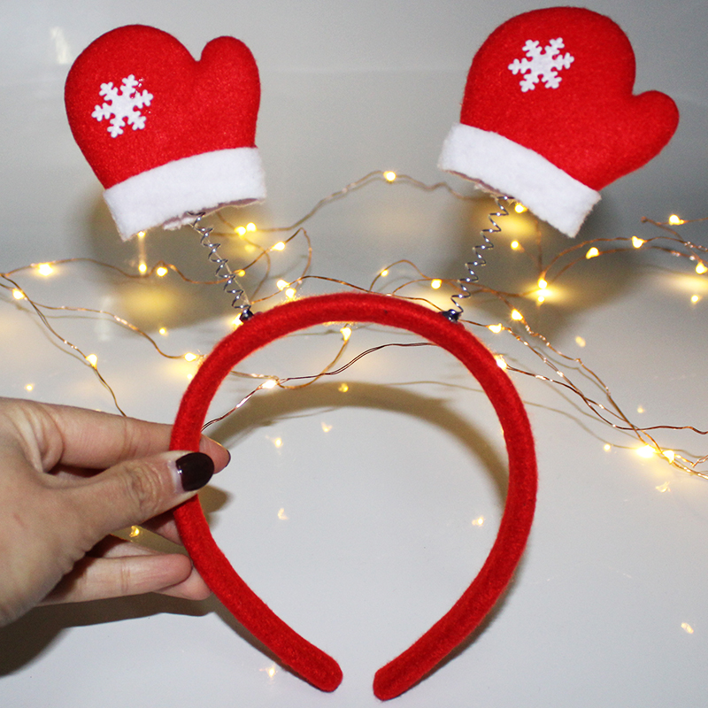 Christmas Head Band Internet Celebrity Luminous Antlers Headband Christmas Headwear Antler Barrettes Creative Headdress Push Small Gift