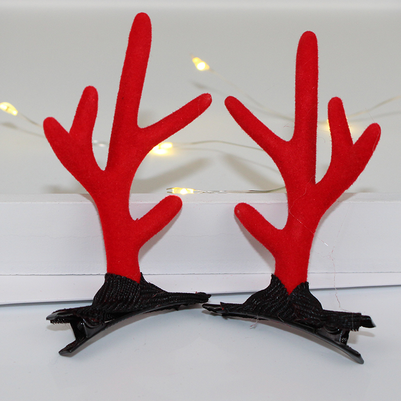 Christmas Head Band Internet Celebrity Luminous Antlers Headband Christmas Headwear Antler Barrettes Creative Headdress Push Small Gift