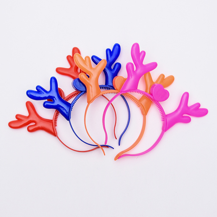 Luminous Antlers Flash Christmas Headwear Dragon Horn Led Luminous Toy Night Market Stall Hot Sale Horn Headband