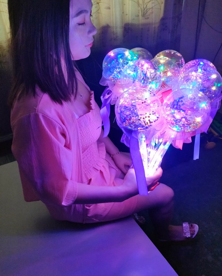 Stall Products New Bounce Ball Fairy Glow Stick Bounce Ball Baseball Bat Children&#039;s Luminous Toys Magic Wand Wholesale
