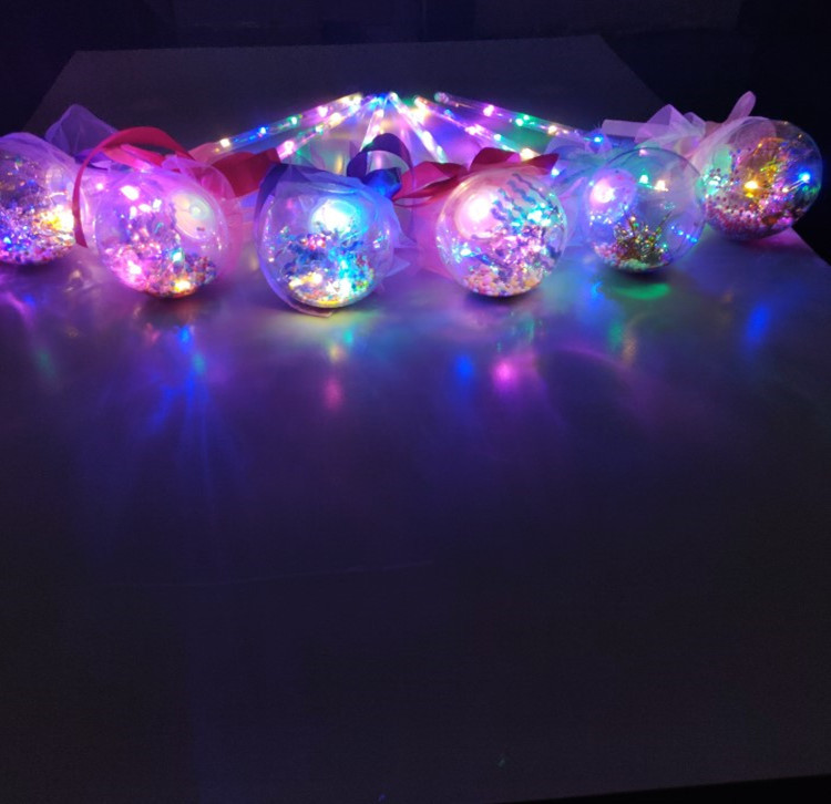 Stall Products New Bounce Ball Fairy Glow Stick Bounce Ball Baseball Bat Children's Luminous Toys Magic Wand Wholesale