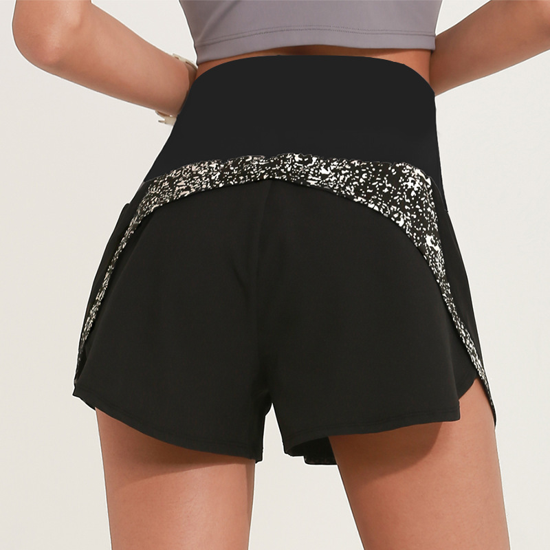 Spring and Summer New sports shorts Female Glow-out Running Yoga Shorts Leisure Sports Fitness Show Thin Speed Dry Print
