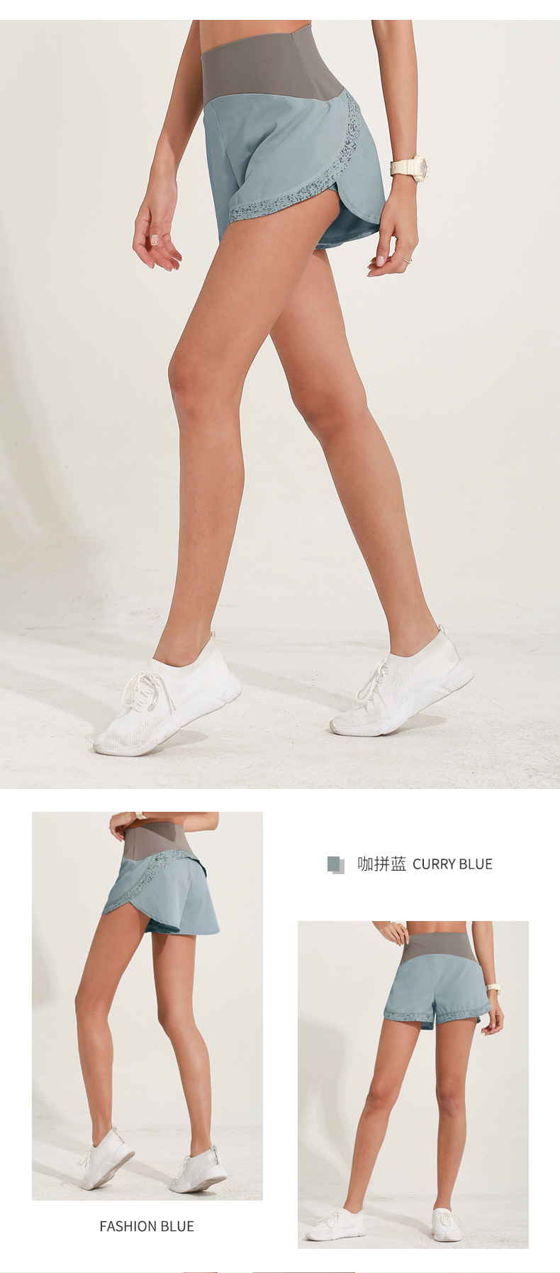 Spring and Summer New sports shorts Female Glow-out Running Yoga Shorts Leisure Sports Fitness Show Thin Speed Dry Print