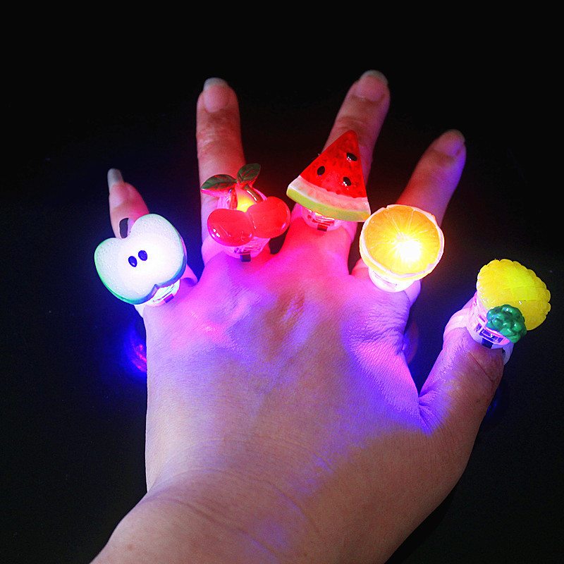 Glow necklace earring ring bow little night light LED hair clip night market
