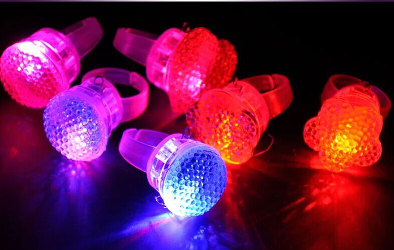 Glow necklace earring ring bow little night light LED hair clip night market