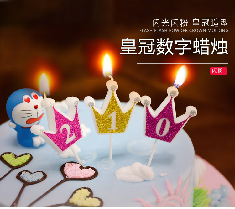 Birthday confession Crown Glitter Digital little warm proposal Creative romantic on cake Supplies