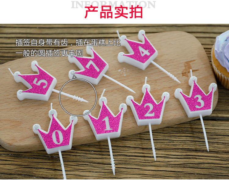 Birthday confession Crown Glitter Digital little warm proposal Creative romantic on cake Supplies