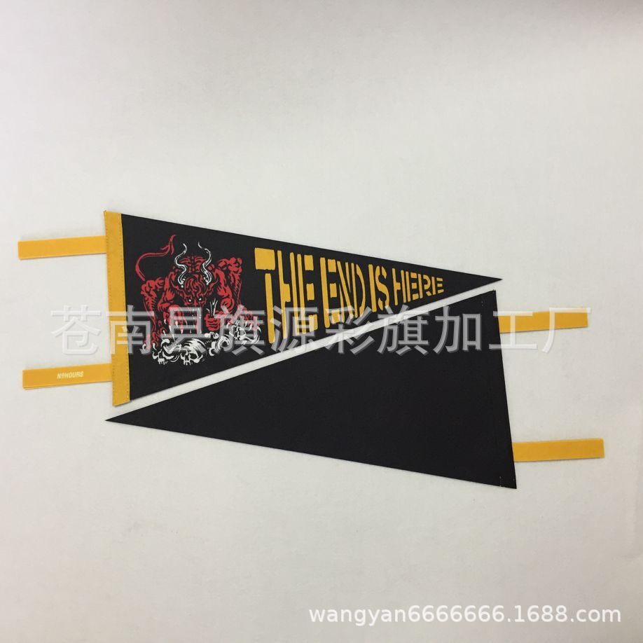 Felt Pennant Single-Sided Sublimation Printing Colorful Flags without Minimum Triangle Flag Felt Pennant Single-Sided Sublimation Printing Colorful Flags without Minimum Triangle Flag