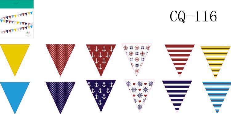 Wholesale New Navy Style Small Boat Anchor Triangle Bunting DIY Latte Art Hanging Triangle Flag Wholesale New Navy Style Small Boat Anchor Triangle Bunting DIY Latte Art Hanging Triangle Flag