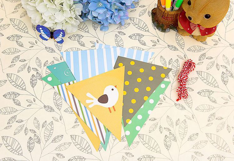 Wholesale New Navy Style Small Boat Anchor Triangle Bunting DIY Latte Art Hanging Triangle Flag Wholesale New Navy Style Small Boat Anchor Triangle Bunting DIY Latte Art Hanging Triangle Flag