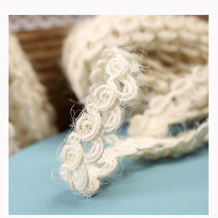 DIY Hand-Woven Hemp Decoration Material Burlap Roll Gift Box Packaging Linen Belt Bouquet Decoration Rope Linen Volume