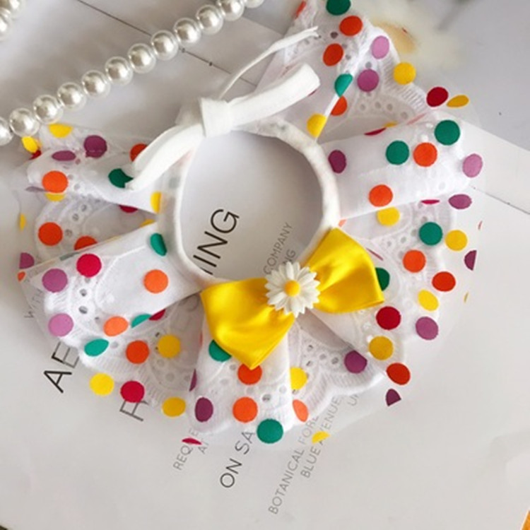 Pet Dog Bib Scarf Scarf Cat Bib Triangular Binder Cute Polka Dot Bow Tie Small Dog Supplies Pet Dog Bib Scarf Scarf Cat Bib Triangular Binder Cute Polka Dot Bow Tie Small Dog Supplies