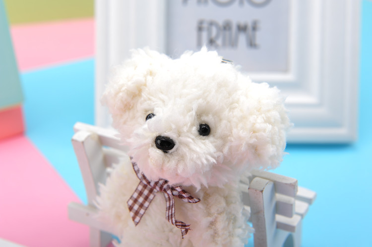 Cross-Border Pearl Velvet Bow Tie Dog Plush Toy Keychain Pendant Kindergarten Toy Small Gift Activity Gift Cross-Border Pearl Velvet Bow Tie Dog Plush Toy Keychain Pendant Kindergarten Toy Small Gift Activity Gift