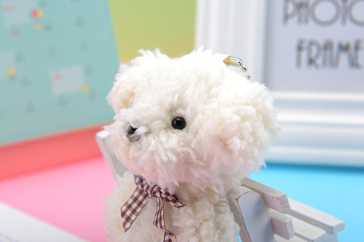 Cross-Border Pearl Velvet Bow Tie Dog Plush Toy Keychain Pendant Kindergarten Toy Small Gift Activity Gift Cross-Border Pearl Velvet Bow Tie Dog Plush Toy Keychain Pendant Kindergarten Toy Small Gift Activity Gift