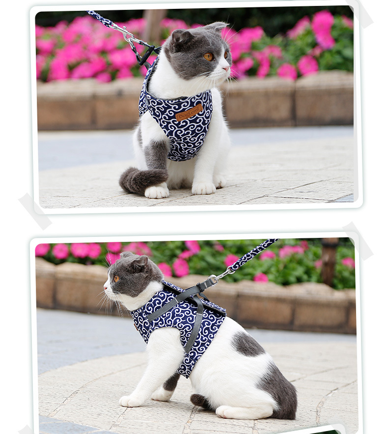Cat Pulling Rope Chest Strap Cat Vest Clothes Japanese Style Anti Breaking Loose Tie Cat Dog Chain Cat Rope Cat Pulling Rope Chest Strap Cat Vest Clothes Japanese Style Anti Breaking Loose Tie Cat Dog Chain Cat Rope
