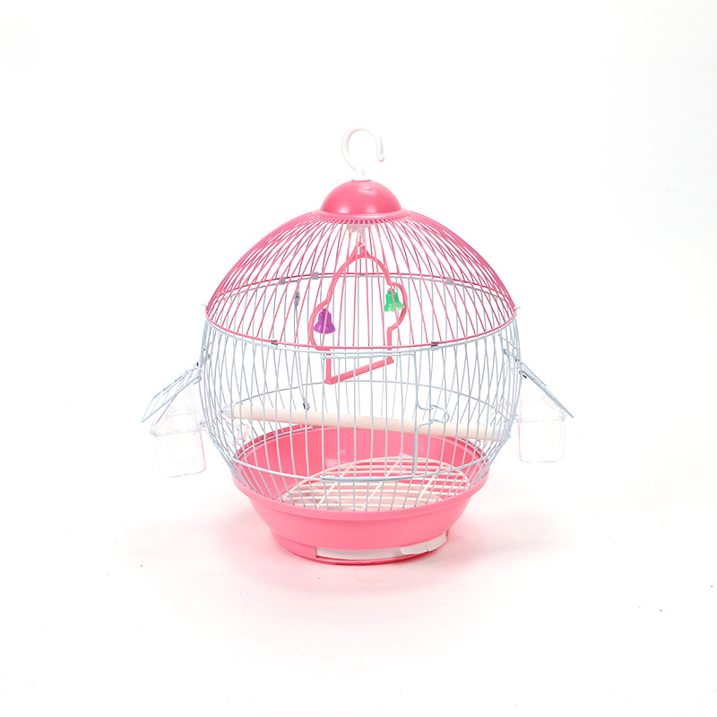 round Ball Bird Cage Household Ornamental Iron Wire Medium Bird Cage Bird Nest Oriental Cage Parrot Cage