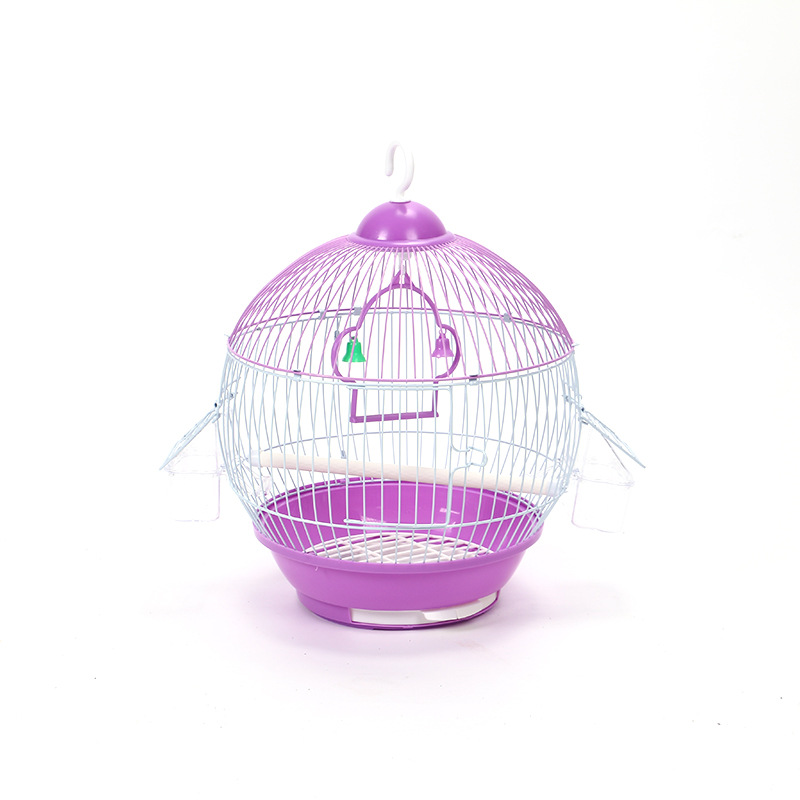 round Ball Bird Cage Household Ornamental Iron Wire Medium Bird Cage Bird Nest Oriental Cage Parrot Cage