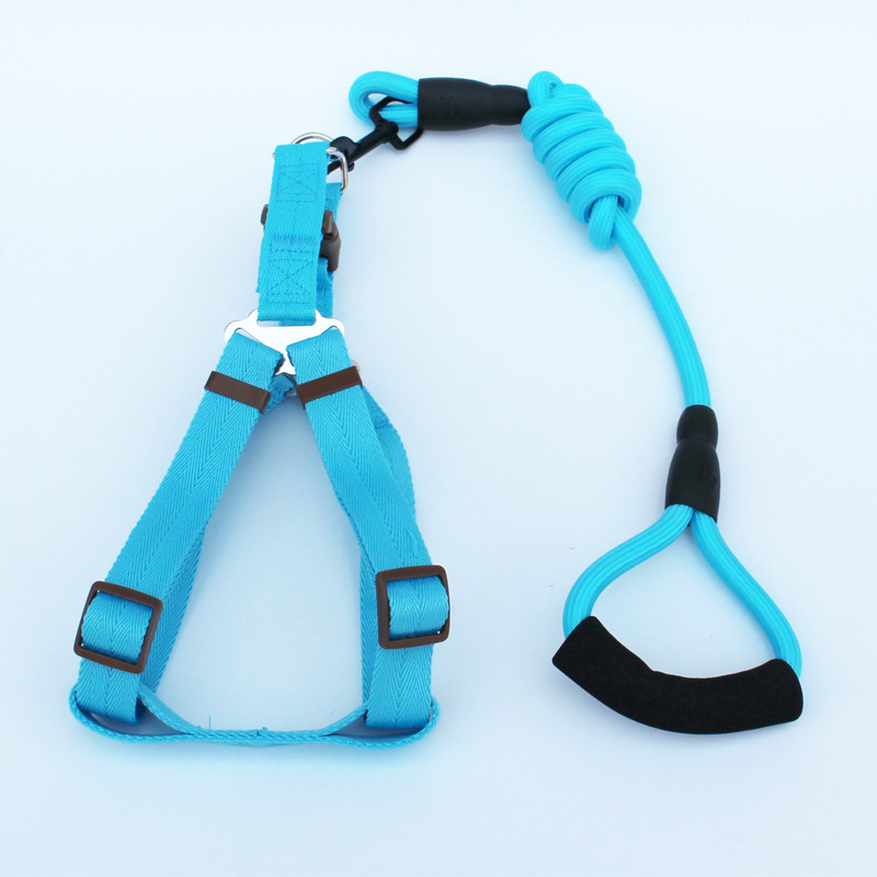 New Pet Hand Holding Rope Dog Traction Belt Cat Dog Rope Dog Chain round Rope Leash Set Collar Supplies New Pet Hand Holding Rope Dog Traction Belt Cat Dog Rope Dog Chain round Rope Leash Set Collar Supplies