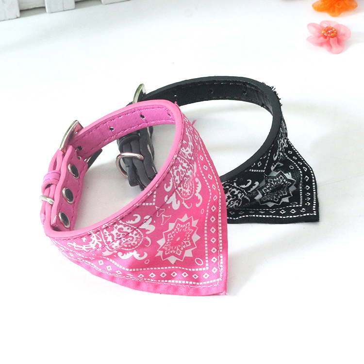 Pet Decorations Wholesale Pet Supplies Dog Collar Collar Cloth Triangular Binder Scarf Collar Small Dog Dog Leash