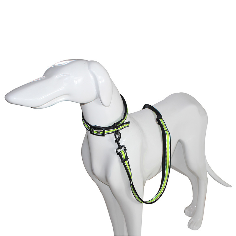 Retractable Pet Supplies Dog Traction Reflective Traction Belt Set Pet Collar Dog Leash Cross-Border