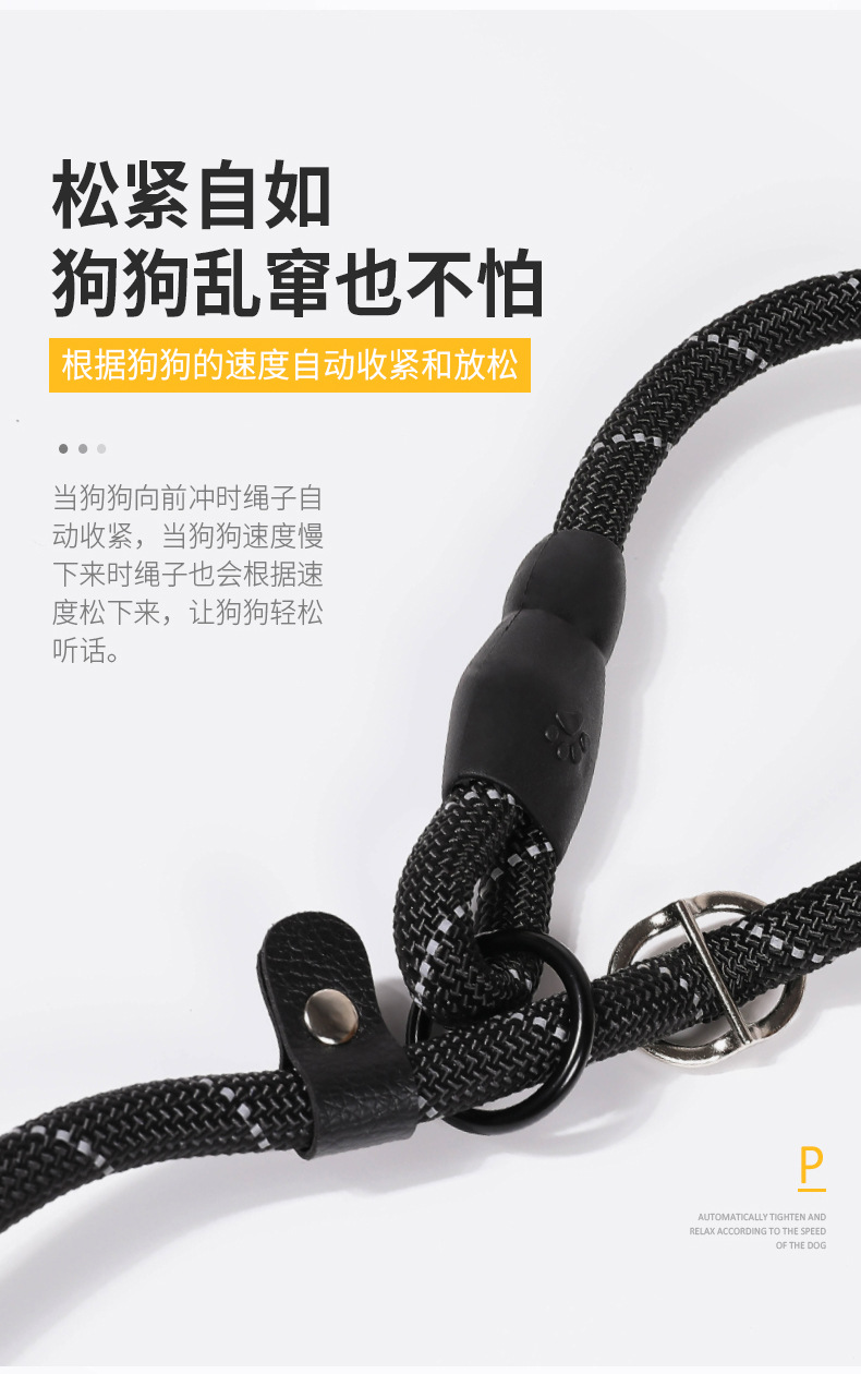 P Chain Leash Pet Collar Dog Chain Set Multi-Size Non-Holding Hand Walking Dog Leash Factory Wholesale P Chain Leash Pet Collar Dog Chain Set Multi-Size Non-Holding Hand Walking Dog Leash Factory Wholesale