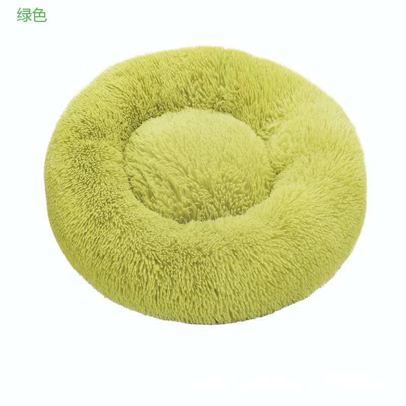 Pet Supplies Kennel round Plush Pet Cushion Mat Factory Self-Produced Goods Export Kennel Cat Kennel