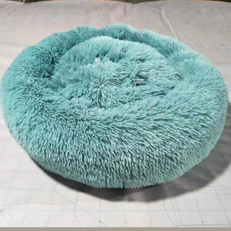 Plush round Kennel Doghouse Cathouse round Plush Pet Cushion Mat Cross-Border Amazon Hot