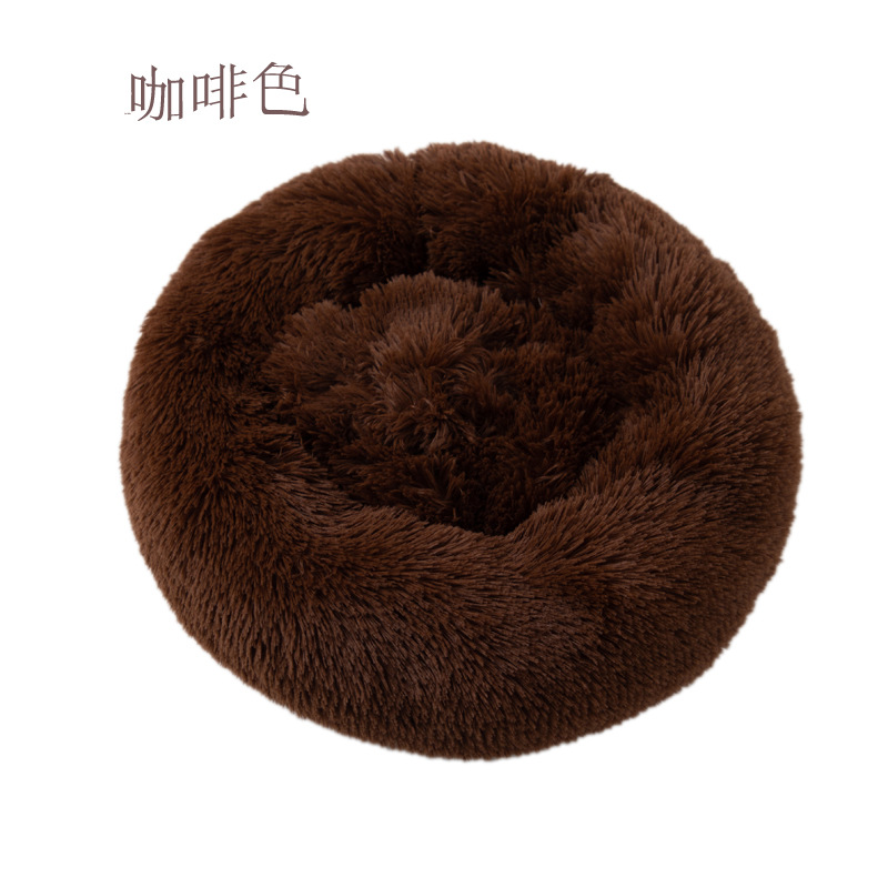 Plush round Kennel Doghouse Cathouse round Plush Pet Cushion Mat Cross-Border Amazon Hot