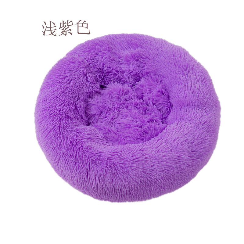 Plush round Kennel Doghouse Cathouse round Plush Pet Cushion Mat Cross-Border Amazon Hot