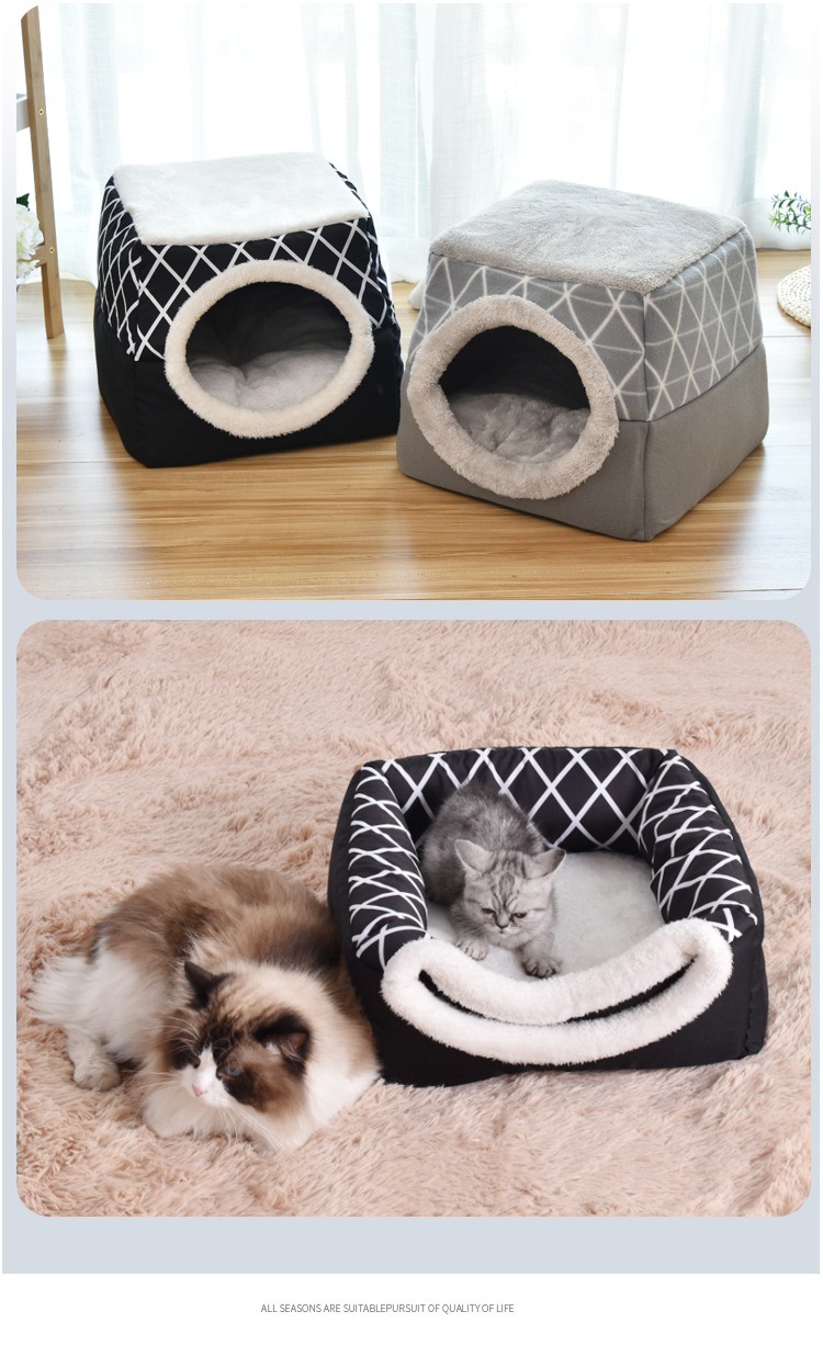 Cross-Border Hot Amazon Cat House Capsule Cat House Villa Closed Kennel House Pet Supplies Wholesale