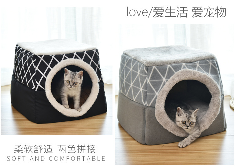 Cross-Border Hot Amazon Cat House Capsule Cat House Villa Closed Kennel House Pet Supplies Wholesale