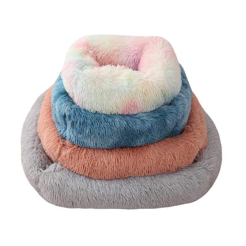  Long Velvet Square Pet Bed Large Medium and Small Dogs FallWinter Sleep Kennel Cat Litter 