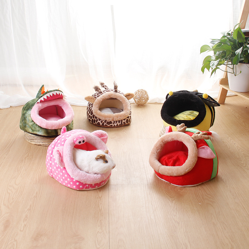 Zhen Pet Bed Factory Sugar Glider Nest Rabbit Cotton Pet Nest Kennel Winter Warm Mini Nest Cage Jizai Hamster Nest