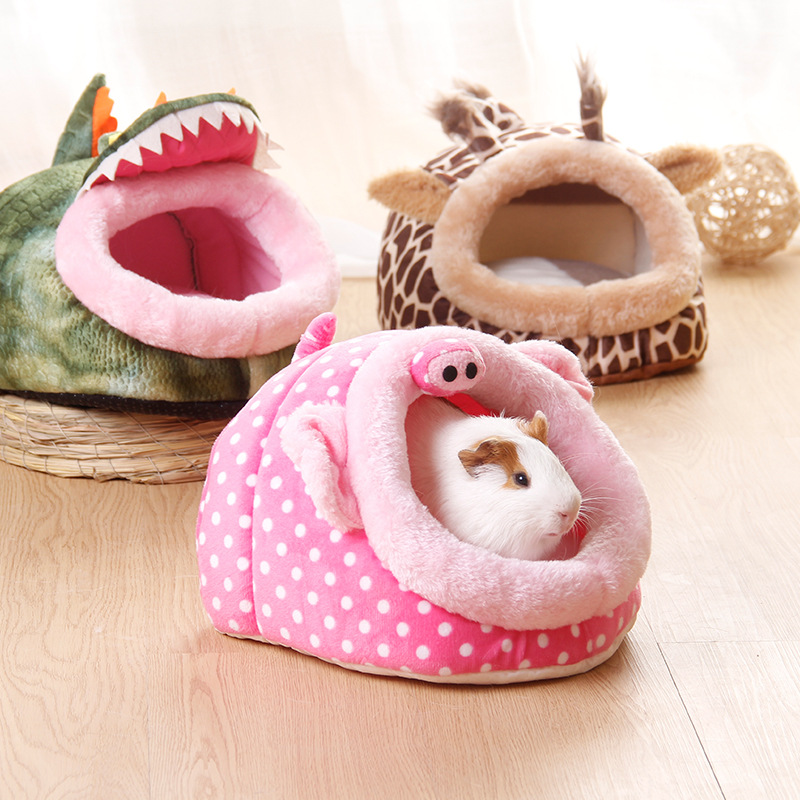 Zhen Pet Bed Factory Sugar Glider Nest Rabbit Cotton Pet Nest Kennel Winter Warm Mini Nest Cage Jizai Hamster Nest