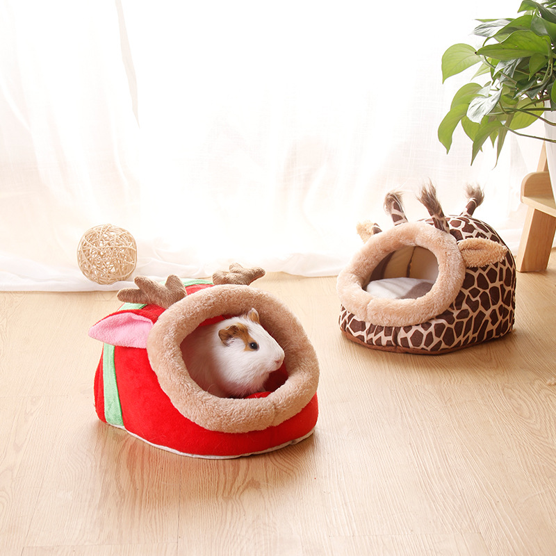 Zhen Pet Bed Factory Sugar Glider Nest Rabbit Cotton Pet Nest Kennel Winter Warm Mini Nest Cage Jizai Hamster Nest