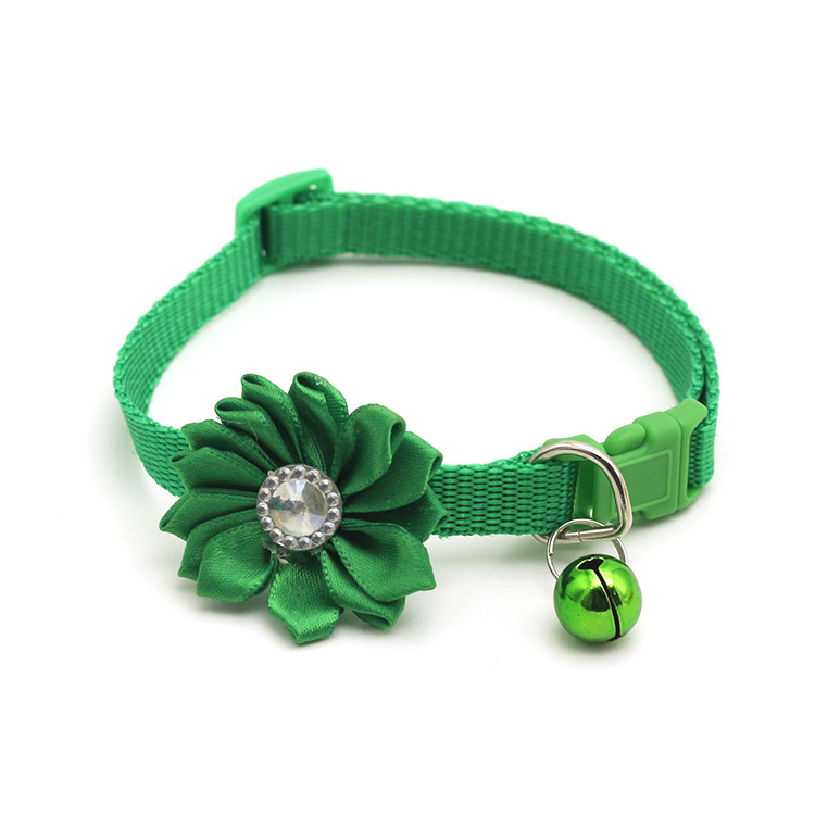 1.0 Pet Bell Flower Collar Dog Collar Cat Collar Factory-Operated Wholesale 1.0 Pet Bell Flower Collar Dog Collar Cat Collar Factory-Operated Wholesale