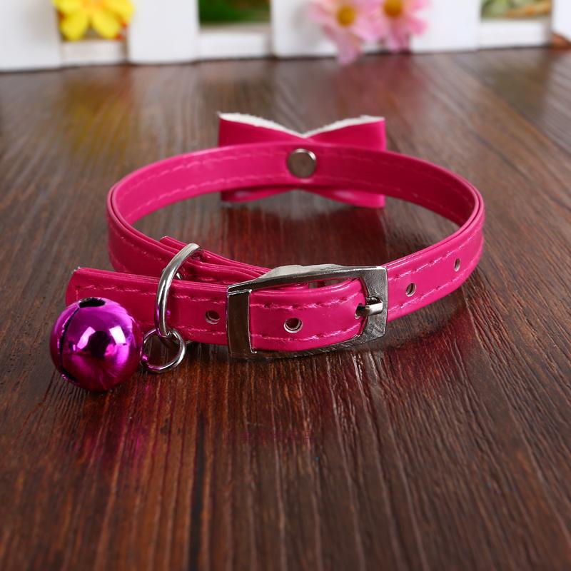 Pet Bell Collar Bow Cat Bell Collar Pu Collar Pet Decorations Pet Supplies Pet Bell Collar Bow Cat Bell Collar Pu Collar Pet Decorations Pet Supplies