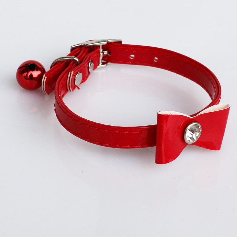Pet Bell Collar Bow Cat Bell Collar Pu Collar Pet Decorations Pet Supplies Pet Bell Collar Bow Cat Bell Collar Pu Collar Pet Decorations Pet Supplies