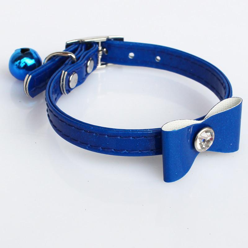 Pet Bell Collar Bow Cat Bell Collar Pu Collar Pet Decorations Pet Supplies Pet Bell Collar Bow Cat Bell Collar Pu Collar Pet Decorations Pet Supplies