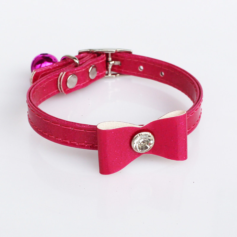 Pet Bell Collar Bow Cat Bell Collar Pu Collar Pet Decorations Pet Supplies Pet Bell Collar Bow Cat Bell Collar Pu Collar Pet Decorations Pet Supplies
