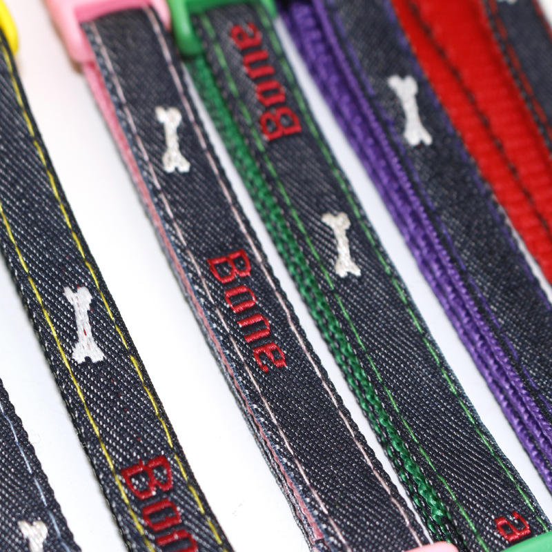 Pet Denim Collar Pet Bell Collar Cat Collar Dog Collar Patch Collar Ornament Pet Denim Collar Pet Bell Collar Cat Collar Dog Collar Patch Collar Ornament